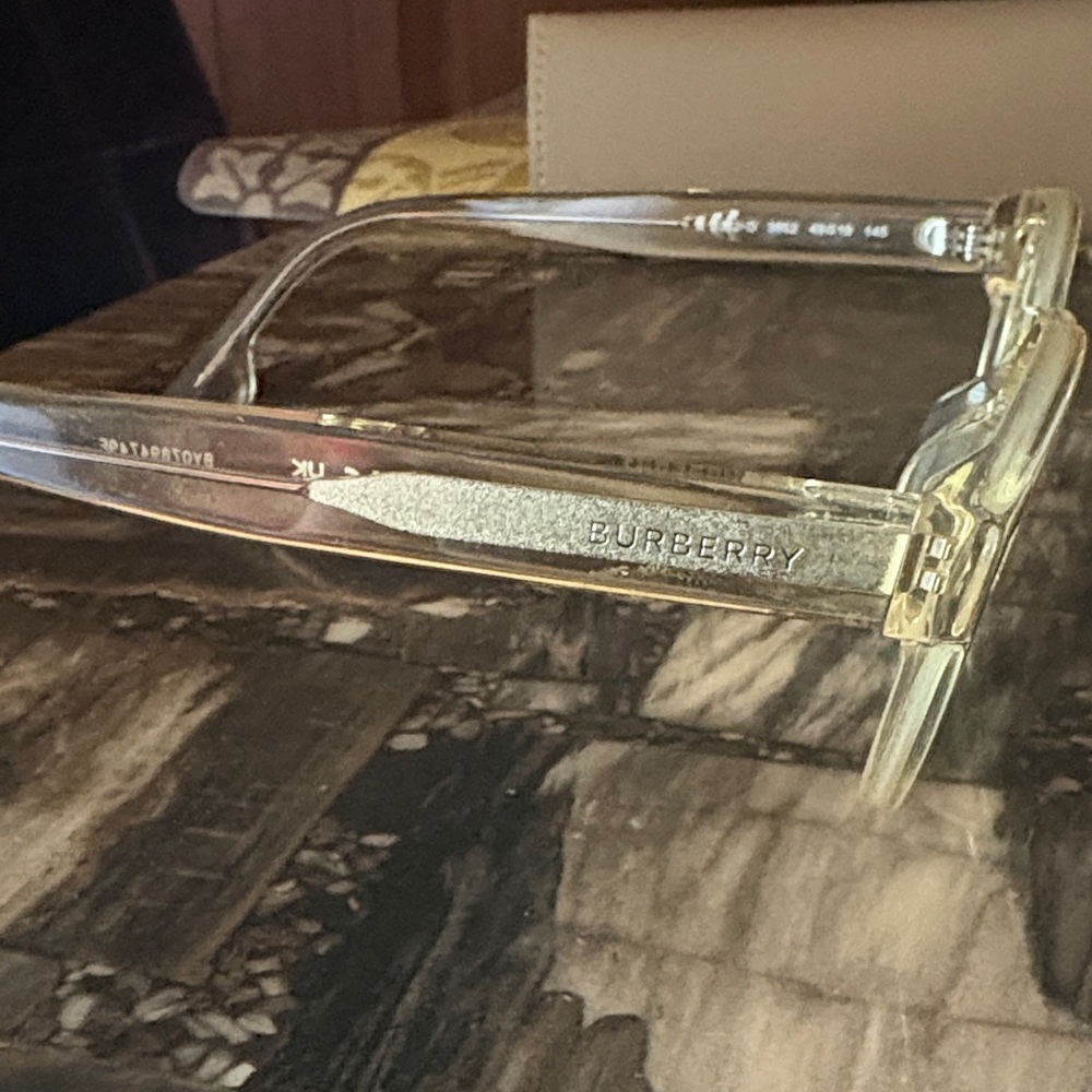 Burberry Clear Crystal Frame Eyeglasses - Picture 2 of 8